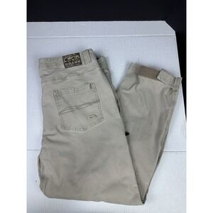 DRAKE Men's 38x30 Canvas Waterfowler's Dark Shadow Khaki Pants (DS1012